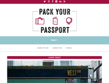 Tablet Screenshot of pack-your-passport.com